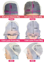 Load image into Gallery viewer, Black w/ Platinum Blonde Highlights 5X5 Closure 13X6 Lace Frontal Wigs