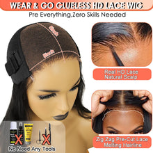 Load image into Gallery viewer, Electric Blue Straight Glueless 5X5 Closure 13X6 Frontal Lace Wigs