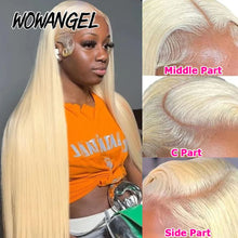 Load image into Gallery viewer, Platinum Blonde Straight Brazilian 13X6 HD Lace Frontal Wig