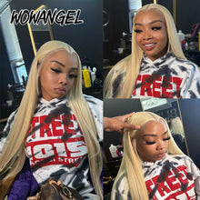 Load image into Gallery viewer, Platinum Blonde Straight Brazilian 13X6 HD Lace Frontal Wig