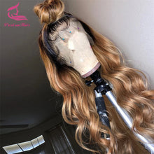 Load image into Gallery viewer, Honey Blonde w/ Dark Roots Body Wave Glueless 13X4 13X6 Lace Frontal Wigs