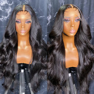 Black Body Wave Brazilian 13X6 HD Lace Frontal 360 Full Wigs
