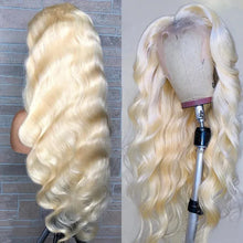Load image into Gallery viewer, Platinum Blonde Body Wave Brazilian 13X6 Lace Frontal 360 Full Wigs
