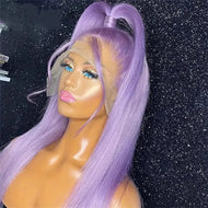 Purple Lavender Brazilian 13X6 Lace Frontal Wig