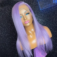 Load image into Gallery viewer, Purple Lavender Brazilian 13X6 Lace Frontal Wig
