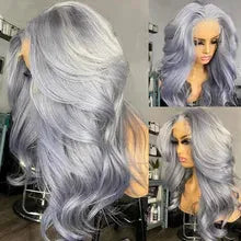Load image into Gallery viewer, Silver Body Wave Brazilian 13X6 Lace Frontal Wig
