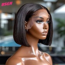 Load image into Gallery viewer, Black Bob 13X4 Glueless HD Lace Frontal Wig
