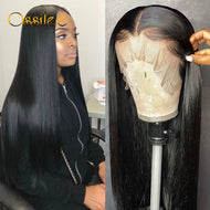 Natural Black Straight Glueless 5X5 Closure 13X6 Frontal 360 Full HD Lace Wigs