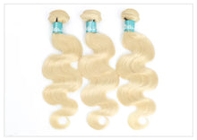 Load image into Gallery viewer, Platinum Blonde Body Wave Brazilian Hair Bundle Extensions 1pc 3pc 4pc
