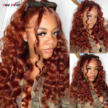 Load image into Gallery viewer, Burgundy Deep Wave Brazilian 13X6 Lace Frontal Wig
