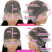 Load image into Gallery viewer, Natural Black Body Wave Brazilian 5X5 Closure 13X6 Frontal Lace Wigs
