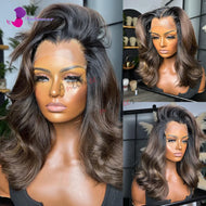 Ombre Brown Body Wave Brazilian 360 Lace Frontal Wig