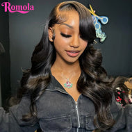 Black Body Wave Brazilian 13X6 Lace Frontal 360 Full Wigs