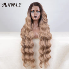 Load image into Gallery viewer, Ombre Blonde Water Wave Synthetic 13X4 Lace Frontal Wig
