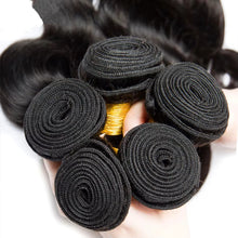 Load image into Gallery viewer, Black Body Wave Brazilian Hair Bundle Extensions 1pc 3pc 4pc
