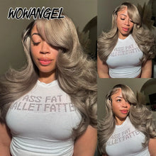 Load image into Gallery viewer, Ash Blonde Ombre Body Wave Brazilian 13X6 HD Lace Frontal Wig

