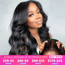 Load image into Gallery viewer, Black Glueless Body Wave Brazilian 13X6 HD Lace Frontal 360 Full Wigs
