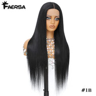Natural Black Straight Glueless Synthetic 13X6 HD Lace Frontal Wig
