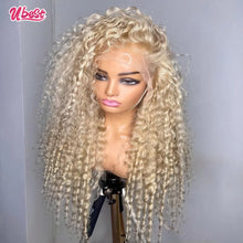 Load image into Gallery viewer, Honey Blonde Water Wave Brazilian 13X4 Lace Frontal Wig
