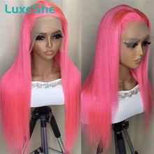 Load image into Gallery viewer, Pink Brazilian 13X6 Lace Frontal Wig
