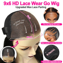 Load image into Gallery viewer, Burgundy BOB Curly Glueless 9X6 HD Lace Closure Wig
