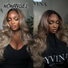 Load image into Gallery viewer, Ash Blonde Ombre Body Wave Brazilian 13X6 HD Lace Frontal Wig

