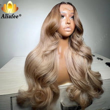 Load image into Gallery viewer, Ombre Ash Blonde Body Wave 13X6 HD Lace Frontal Wig
