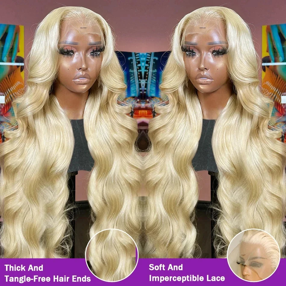 Blonde Body Wave Brazilian 13X6 HD Lace Frontal Wig