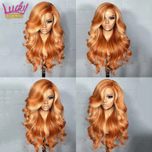 Load image into Gallery viewer, Ginger w/ Blonde Highlights Brazilian 13X6 Lace Frontal Wig
