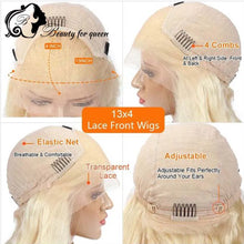 Load image into Gallery viewer, Platinum Blonde w/ Pink Highlights Brazilian 13X4 HD Lace Frontal Wig
