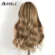Load image into Gallery viewer, Platinum &amp; Ash Blonde Highlights Body Wave Synthetic 13X6 Lace Frontal Wig
