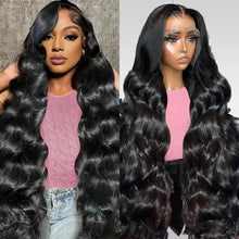 Load image into Gallery viewer, Black Glueless Body Wave Brazilian 13X6 HD Lace Frontal 360 Full Wigs
