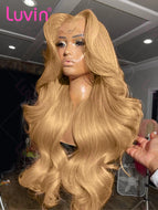 Honey Blonde Body Wave 13X6 Lace Frontal Wig