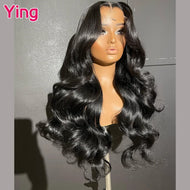 Natural Black Body Wave Brazilian 5X5 Closure 13X6 Frontal Lace Wigs