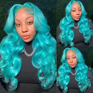 Green /Purple /Pink Brazilian 13X6 Lace Frontal Wigs