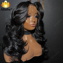 Load image into Gallery viewer, Black Body Wave 13X4 13X6 Lace Frontal Wigs
