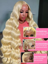 Load image into Gallery viewer, Platinum Blonde Body Wave 13X6 Lace Frontal Wig
