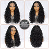 Jet Black Curly Glueless Synthetic 13X6 HD Lace Frontal Wig