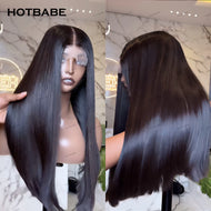 Black Bone Straight Brazilian 360 13X6 HD Lace Frontal Wigs