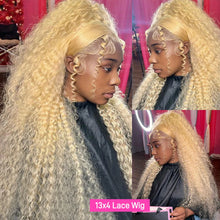 Load image into Gallery viewer, Honey Blonde Deep Wave Brazilian 13X6 HD Lace Frontal Wig
