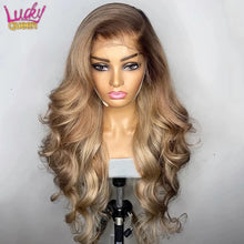 Load image into Gallery viewer, Ombre Blonde Body Wave Brazilian 5X5 Closure 13X6 Lace Frontal Wigs
