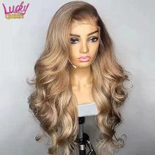 Load image into Gallery viewer, Ombre Blonde Body Wave Brazilian 5X5 Closure 13X6 Lace Frontal Wigs
