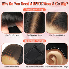 Load image into Gallery viewer, Electric Blue Straight Glueless 5X5 Closure 13X6 Frontal Lace Wigs
