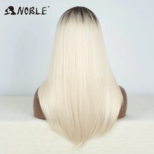 Load image into Gallery viewer, Ombre Platinum Blonde Straight Synthetic 13X4 Lace Frontal Wig
