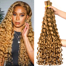 Load image into Gallery viewer, Blonde Water Wave Virgin Hair Bundle Extensions 1pc
