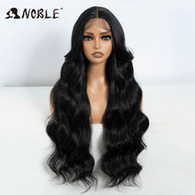 Load image into Gallery viewer, Black Water Wave Synthetic 13X4 Lace Frontal Wig
