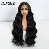 Black Water Wave Synthetic 13X4 Lace Frontal Wig