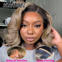 Load image into Gallery viewer, Ash Blonde BOB Body Wave Glueless 5X5 HD Lace Closure Wig
