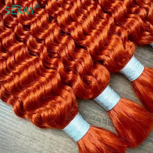 Load image into Gallery viewer, Ginger  Brazilian Deep Wave Hair Bundle Extensions 1pc
