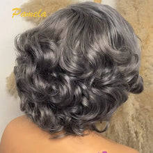 Load image into Gallery viewer, Grey BOB Loose Wave Brazilian 13X4 Lace Frontal Wig
